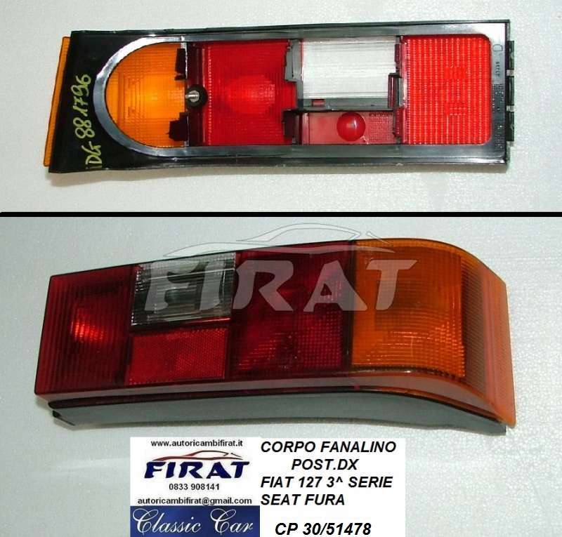 FANALINO FIAT 127 3 SERIE POST.DX (SOLO CORPO)